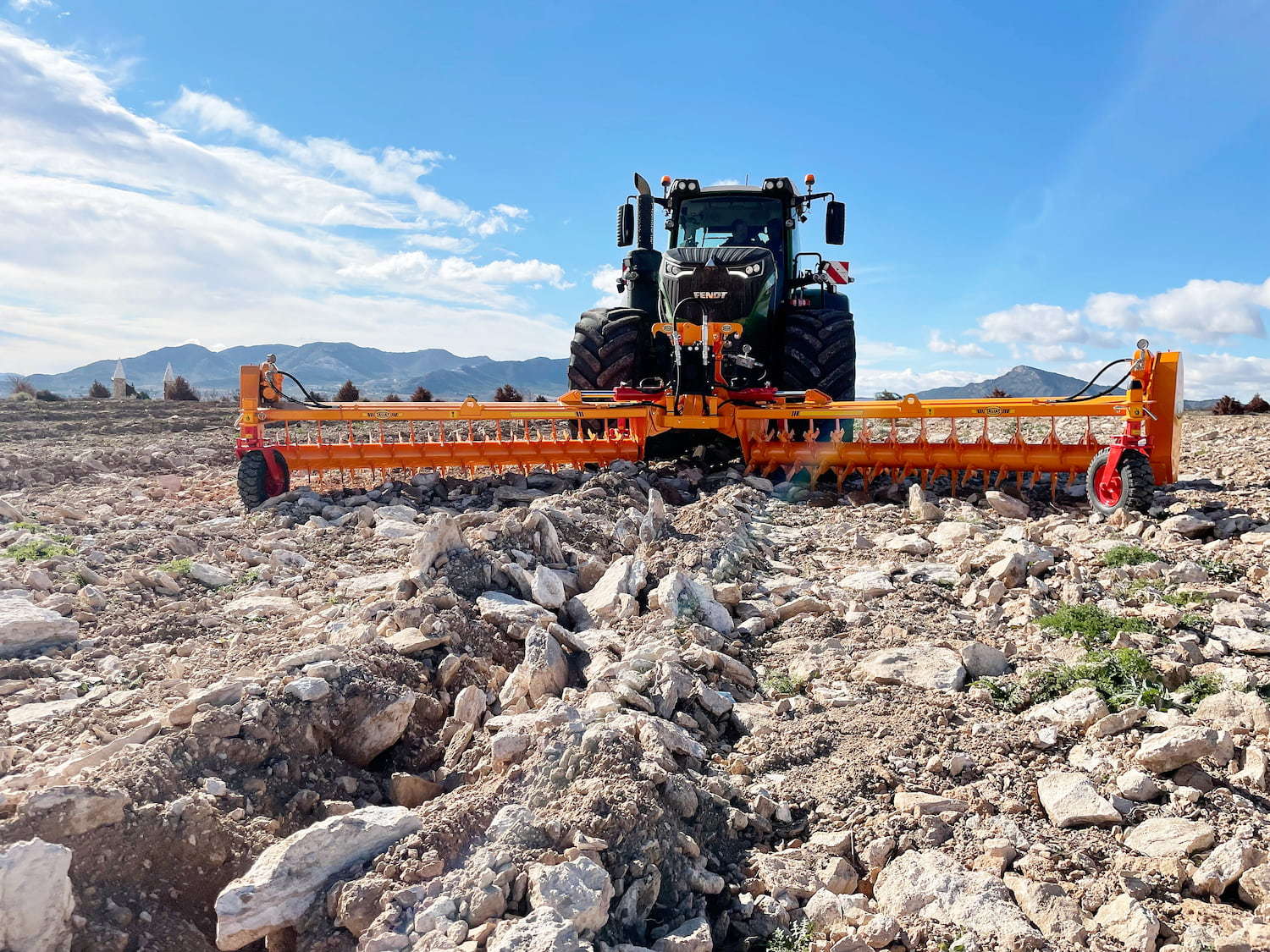 Rastrillo hilerador de piedras RF 9